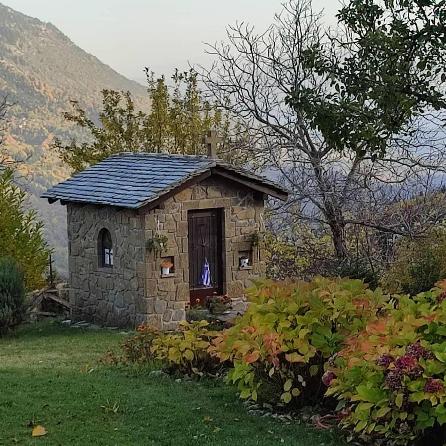 Παραδοσιακή Πέτρινη Κατοικία Στην Βλάχα Ελάτης Exteriör bild